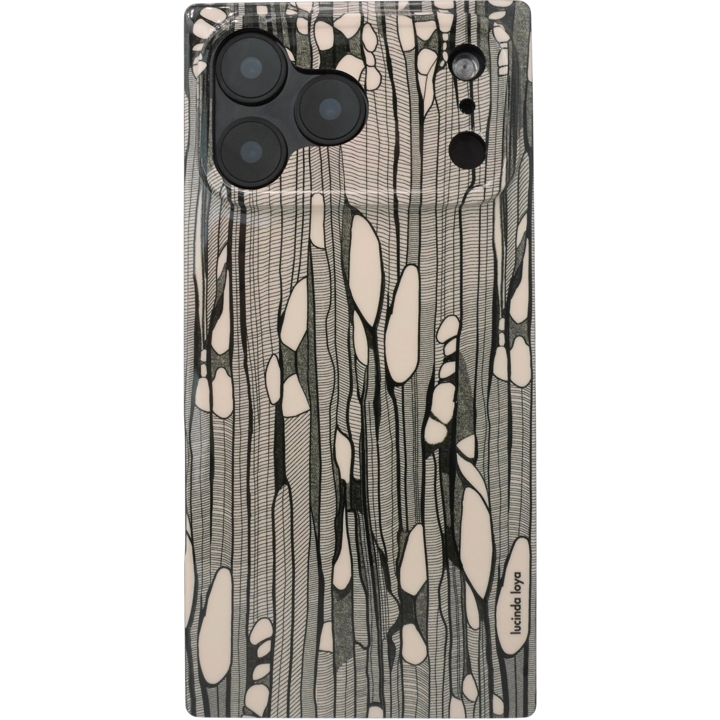 LLI Square Ripped iPhone Case - Bone